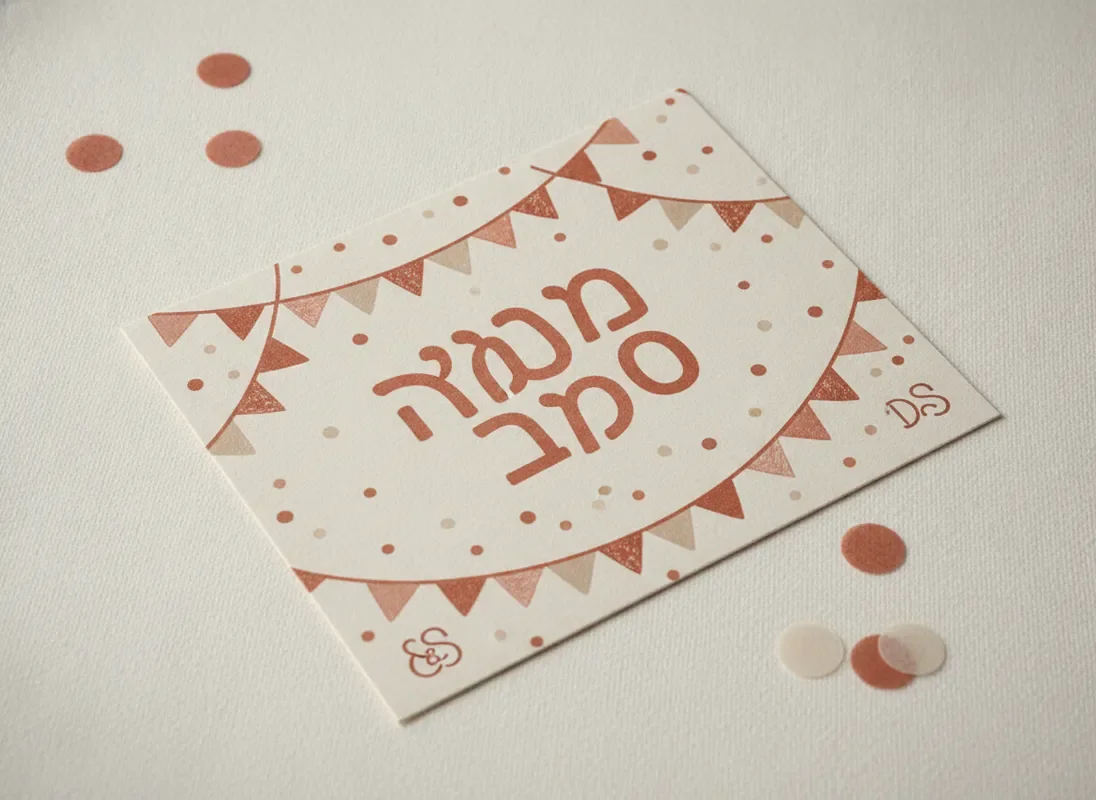 כרטיס ברכה חגיגי